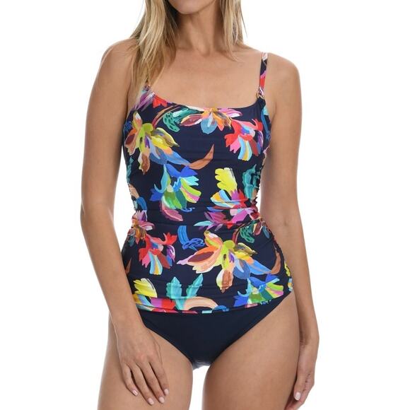 La Blanca By The Sea Lingerie Strap Underwire Tankini 4 NWT - Picture 1 of 4